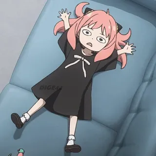 🛋 Anya Spy x Family DIGE44 Anya, Spy x Family, cartone animato, anime, ragazza telegram sticker