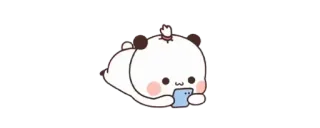 🙂 Panda, Niedlich, Tier, Cartoon, Kawaii telegram sticker