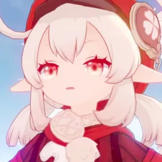 💗 Klee Genshin Impact 动漫, 可莉, 原神, 游戏, 红色, 可爱 telegram sticker