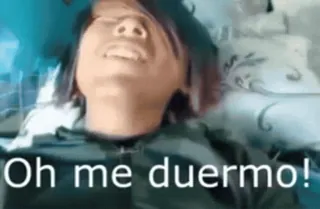 😴 Oh me duermo! sleepy, bed, sleep, person whatsapp sticker