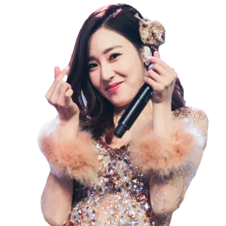 ❤️ K-Pop, penyanyi, perempuan, mikrofon, musik, hiburan telegram sticker