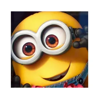 😊 Minion Despicable Me minion, dessin animé, mignon, jaune, personnage, drôle, lunettes telegram sticker