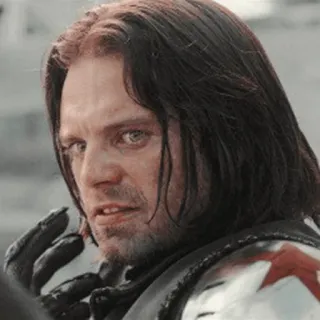 😐 Bucky Barnes Баки Барнс, Зимний Солдат, Marvel, Супергерой, Экшен, Комикс, Фильм telegram sticker