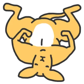 😐 Känguru, Muskeln, Flexen, Cartoon, Sticker, Fitnessstudio telegram sticker