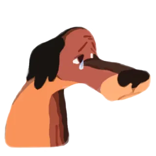 😭 cachorro, triste, chorando, animal, animal de estimação telegram sticker