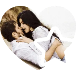 💋 baiser, couple, romance, amour, cœur, affection whatsapp sticker