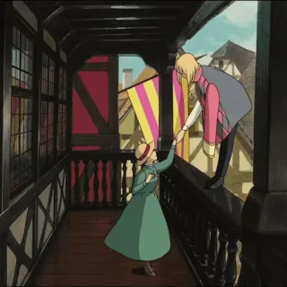 🐇 Howl Howl's Moving Castle El castillo ambulante, Studio Ghibli, Anime, Fantasía, Diseño de personajes, Animación telegram sticker
