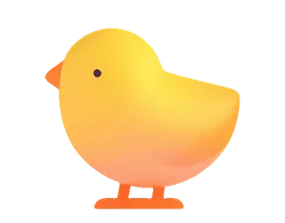 🐤 chick, bird, animal, yellow, cute, spring, easter telegram sticker