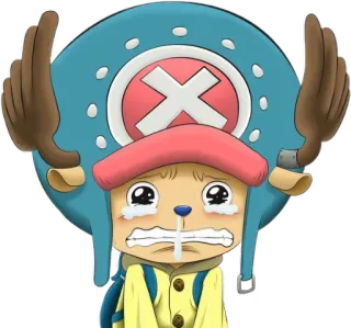 😢 Tony Tony Chopper One Piece anime, manga, one piece, tony tony chopper, crying whatsapp sticker