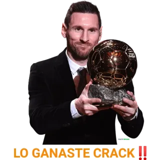 🙂 Messi LO GANASTE CRACK!! Lionel Messi, Soccer player, Ballon d'Or, Sports, Athlete, football telegram sticker