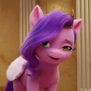 🙎‍♀️ Pipp Petals My Little Pony: A New Generation ポニー, プリンセス, 紫色の髪, ピップ・ペタルズ, アニメ, かわいい telegram sticker