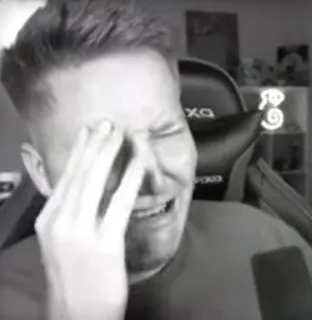 😢 llorando, triste, angustiado, molesto, emociones, lágrimas telegram sticker