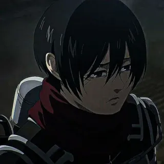 ❕ Mikasa Ackerman Attack on Titan 动漫, 角色, 军事, 暴力, 进击的巨人, 三笠, 阿克曼 telegram sticker