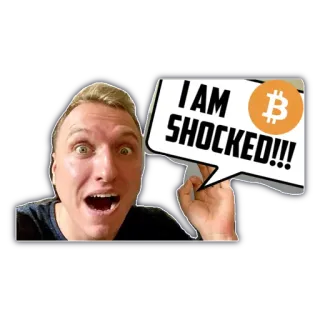 👍 I AM SHOCKED!!! bitcoin, choqué, mème, crypto, surprise telegram sticker