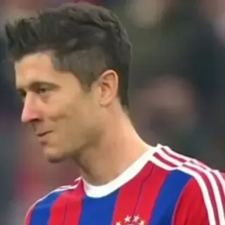 😕 Robert Lewandowski fútbol, futbolista, atleta, jugador, Lewandowski telegram sticker