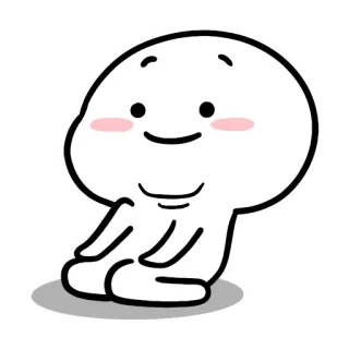 🧐 cartoon, cute, happy, blush, character, kawaii telegram sticker