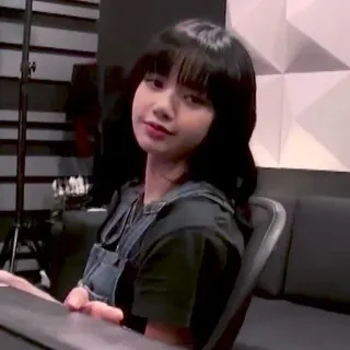 🍯 Lisa woman, portrait, bangs, kpop, singer, celebrity whatsapp sticker
