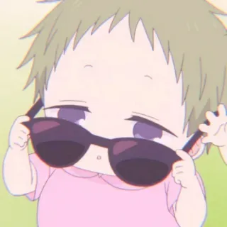 🥺 Anime, Baby, Süß, Sonnenbrille, Cartoon telegram sticker