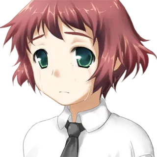 😢 Anime, Triste, Chorando, Emocional, Personagem, Mangá telegram sticker