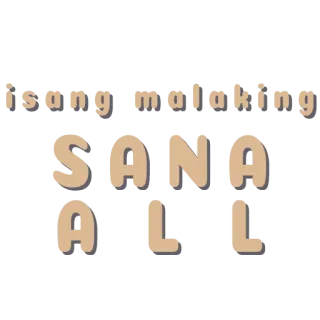 👏 isang malaking SANA ALL sana all, tagalo, frase, meme whatsapp sticker