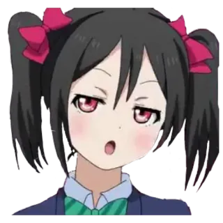 😒 Nico Yazawa Love Live! อนิเมะ, ผู้หญิง, ไอดอล, น่ารัก, การ์ตูน, ตัวละคร, Nico Yazawa, Love Live! telegram sticker