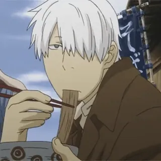 😗 Anime, Fideos, Comiendo, Soba, Restaurante whatsapp sticker