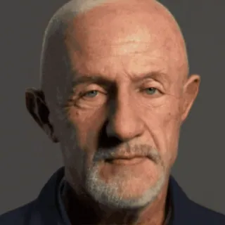 😁 Mike Ehrmantraut Breaking Bad Breaking Bad, Mike Ehrmantraut, Charakter, TV-Serie, kahl, Walter White whatsapp sticker