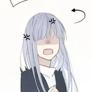 🥞 anime, angry, upset, manga, irritated telegram sticker