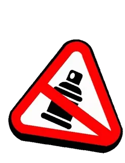🚭 Prohibición, Aerosol, No, Señal, Restricción whatsapp sticker