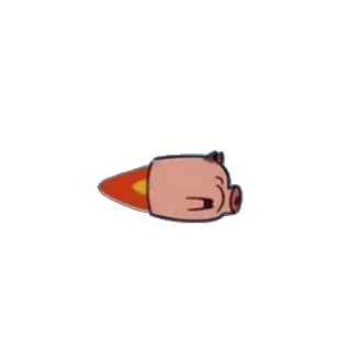 🐷 Technoblade Technoblade, Minecraft, Porco, Coroa, Desenho animado telegram sticker