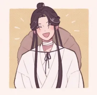 😄 anime, cartoon, smile, person, portrait, art whatsapp sticker