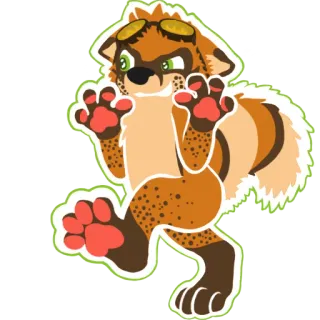 😏 Fellwesen, Cartoon, Tier, Figur, Anthropomorph, Sticker, Süß telegram sticker