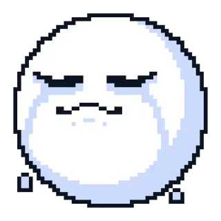 😭 pixel art, character, sprite, pixelated, game asset telegram sticker