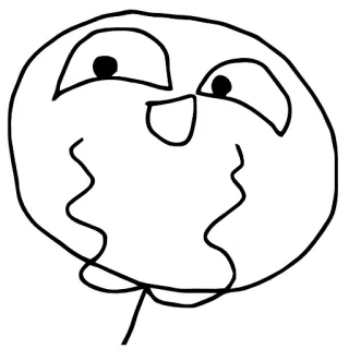 😃 밈, 얼굴, 드로잉 telegram sticker