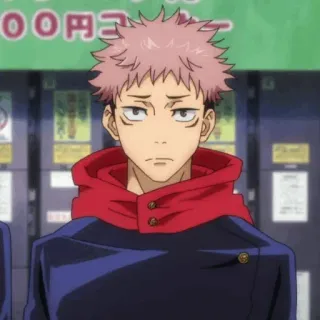 🐉 Yuji Itadori Jujutsu Kaisen Anime, Jujutsu Kaisen, Yuji Itadori, Personagem, Desenho animado whatsapp sticker