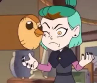 🌟 Amity Blight The Owl House Мультфильм, Анимация, Сериал, Дом совы, Эмити Блайт telegram sticker