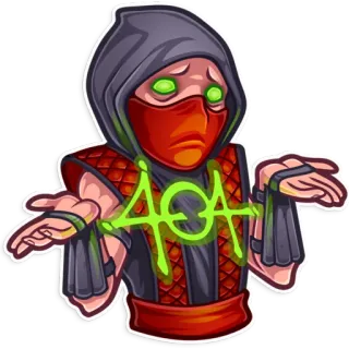 🤷‍♂️ Ermac Mortal Kombat AGA Videogame, Ninja, Ermac, Mortal Kombat, Magie telegram sticker