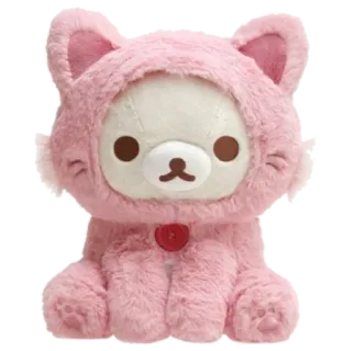 🐱 Peluche, Orso, Gatto, Felpa con cappuccio, Carino, Kawaii telegram sticker