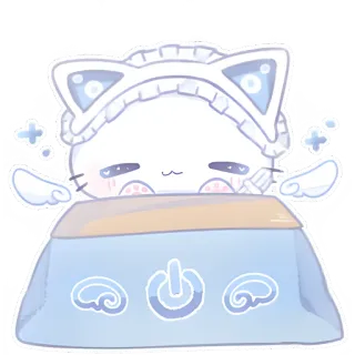 ☺️ 고양이, 애니메이션, 귀여운, 귀여운, 동물, 디지털 아트 telegram sticker