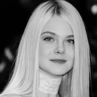 🖤 Elle Fanning portrait, actress, blonde, celebrity, face telegram sticker