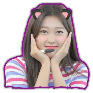 😊 mujer, chica, sonrisa, feliz, lindo, kawaii telegram sticker