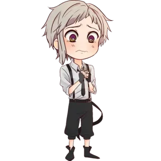 🙈 Atsushi Nakajima Bungou Stray Dogs Anime, Chibi, Atsushi Nakajima, Bungou Stray Dogs telegram sticker