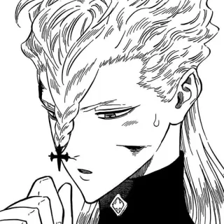 🌟 Licht Black Clover Аниме, Манга, Эльф, Волшебник, Магия telegram sticker