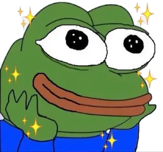 🐸 Pepe the Frog Pepe, Rana, Meme, Meme de Internet, Dibujo animado, Brillante telegram sticker