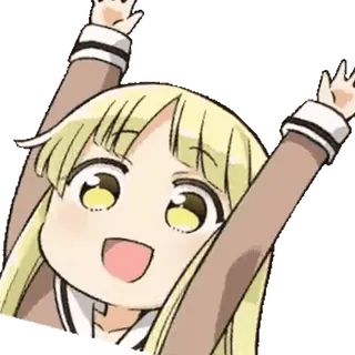 ๐ตโ๐ซ Anime, Carino, Felice, Esultante telegram sticker