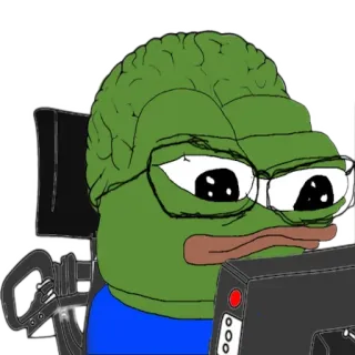 👨‍🎓 Pepe the Frog Pepe, Frog, Meme, Internet Culture telegram sticker
