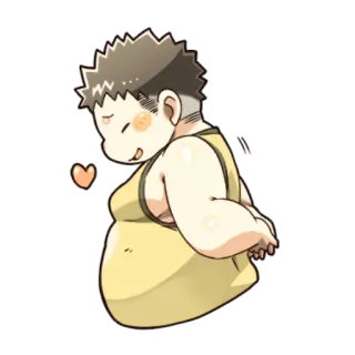 😀 anime, cute, chubby, heart, cartoon telegram sticker