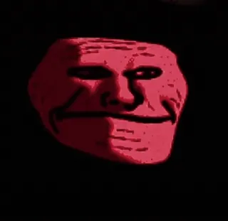 🤡 Trollface Meme, Troll, Mặt, Internet telegram sticker