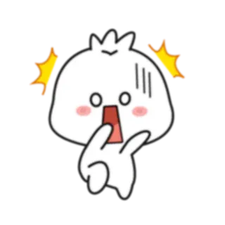 😱 empanadilla, dibujos animados, lindo, impactado, sorpresa, animado, kawaii whatsapp sticker