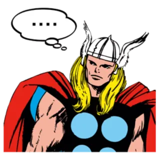 💬 Thor Тор, Marvel, Супергерой, Мститель, Комикс telegram sticker